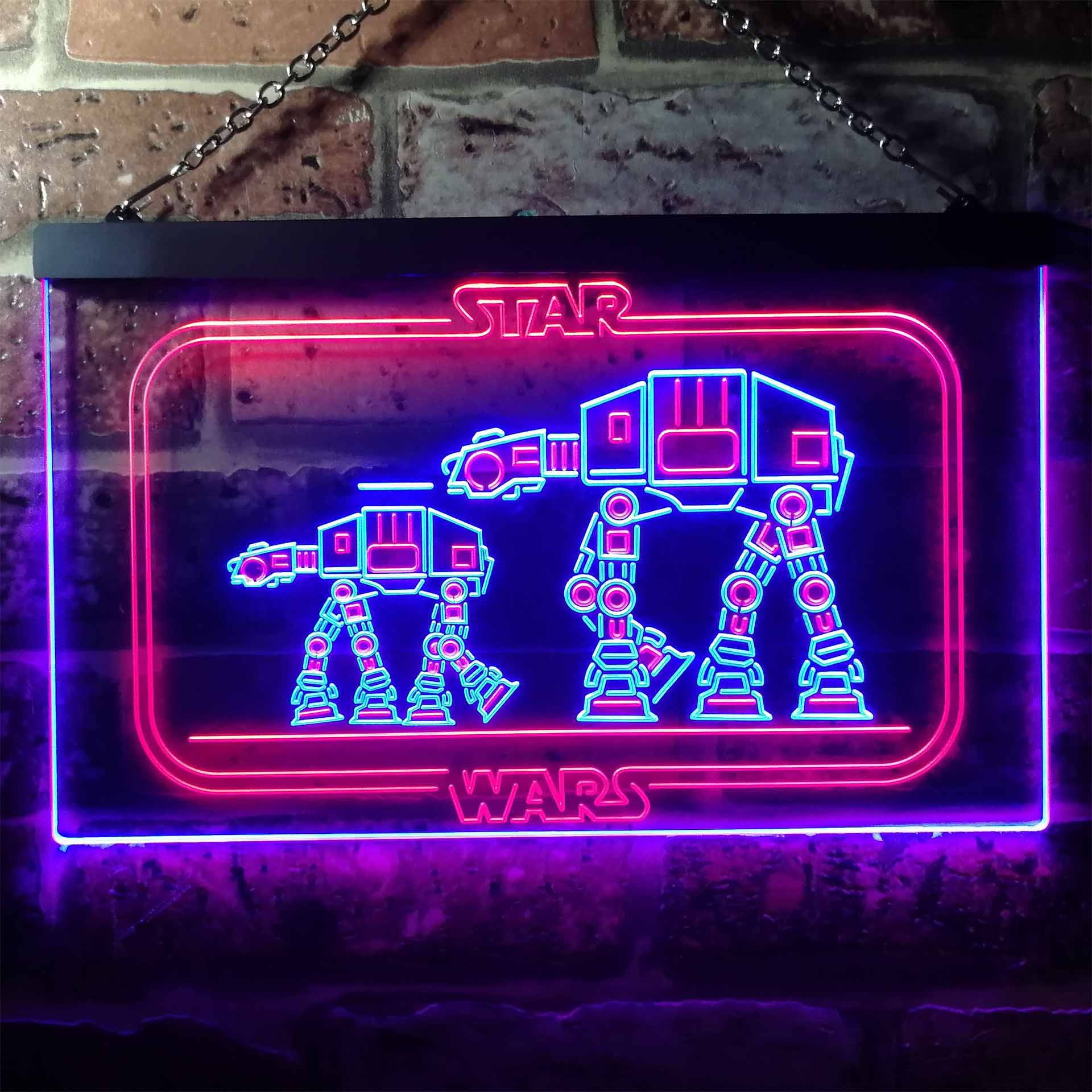 Star Wars ATAT Dual LED Neon Light Sign